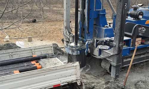 Crawler Water Well Geothermal Drilling Rig in South Africa